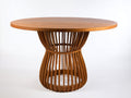 Tavolo da giardino - Legno di teak - 115 x 115 x 75 cm - Marrone ambrato - Stile boho contemporaneo
