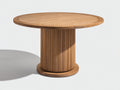 Tavolo da giardino - Legno di teak - 120 x 120 x 76 cm - Marrone miele - Stile moderno
